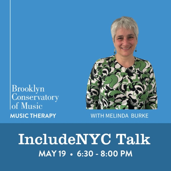 A flyer for the IncludeNYC talk on May 19, 2025