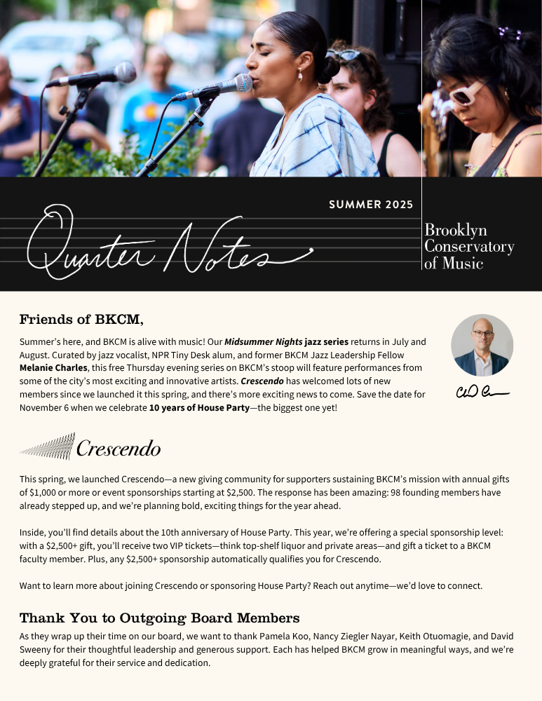 Cover of Quarter Notes Summer 2025