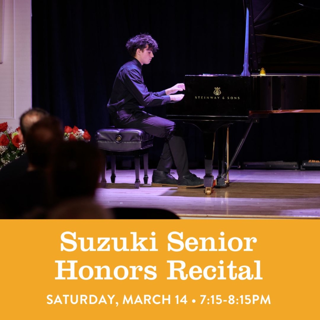 Senior Suzuki Honors Recitals 2026