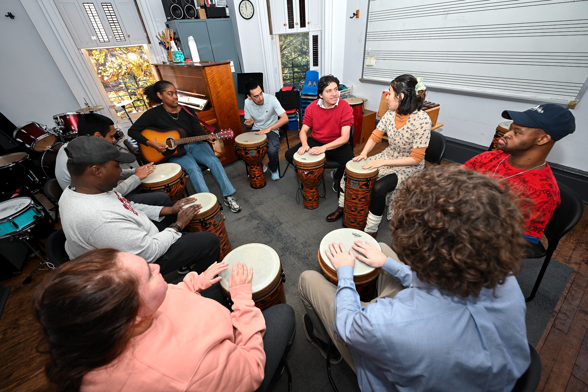 Music therapy group session at BKCM Seventh Ave