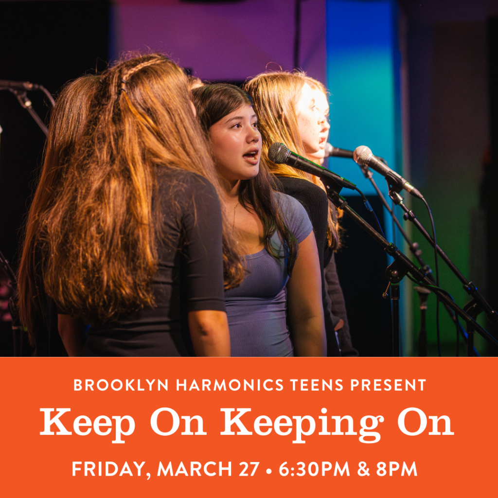 A flyer for the Brooklyn Harmonics Teens' March 27, 2026 concert at BKCM