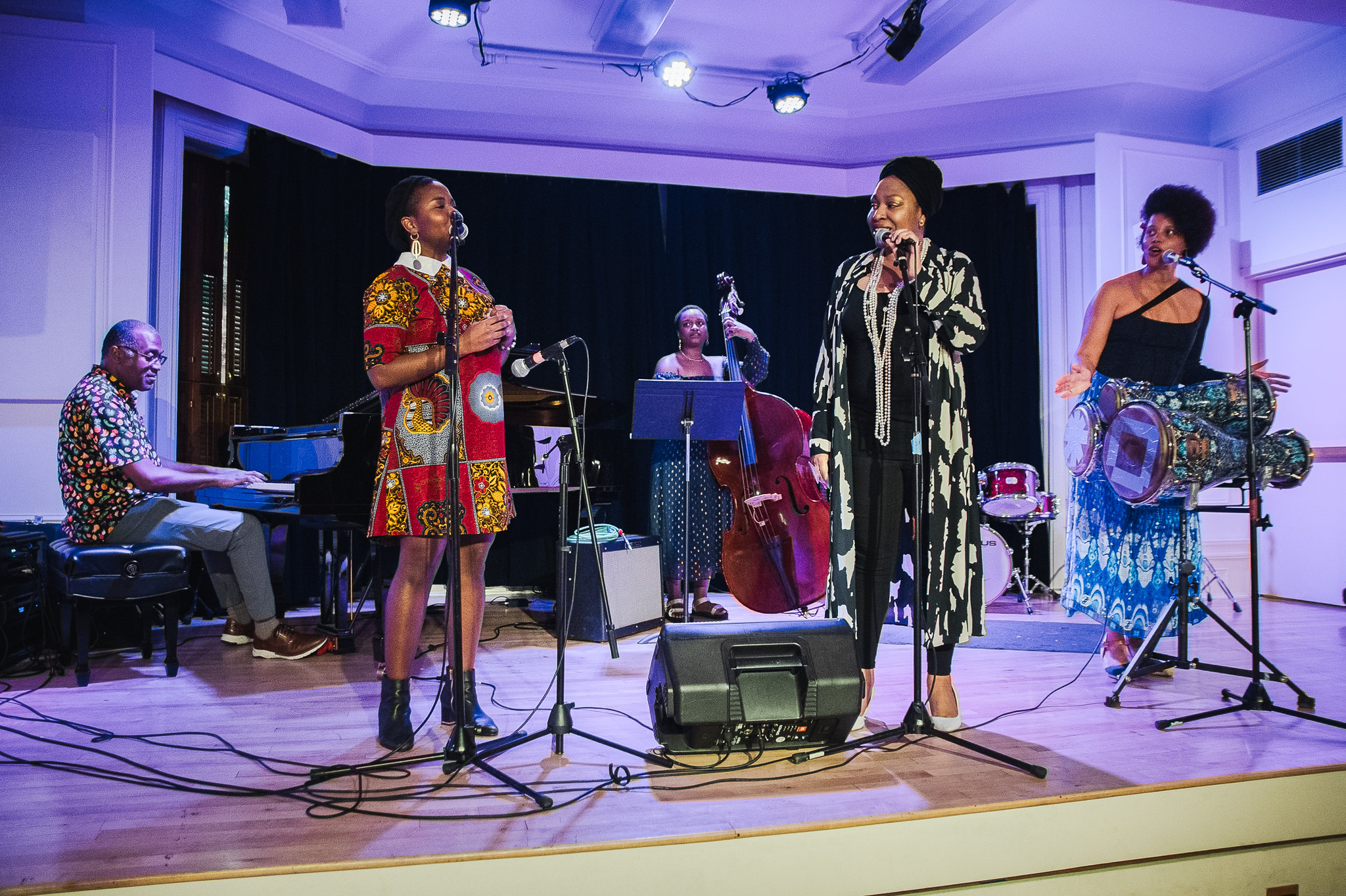 Performers on stage for the Jazz Leaders fellowship concert