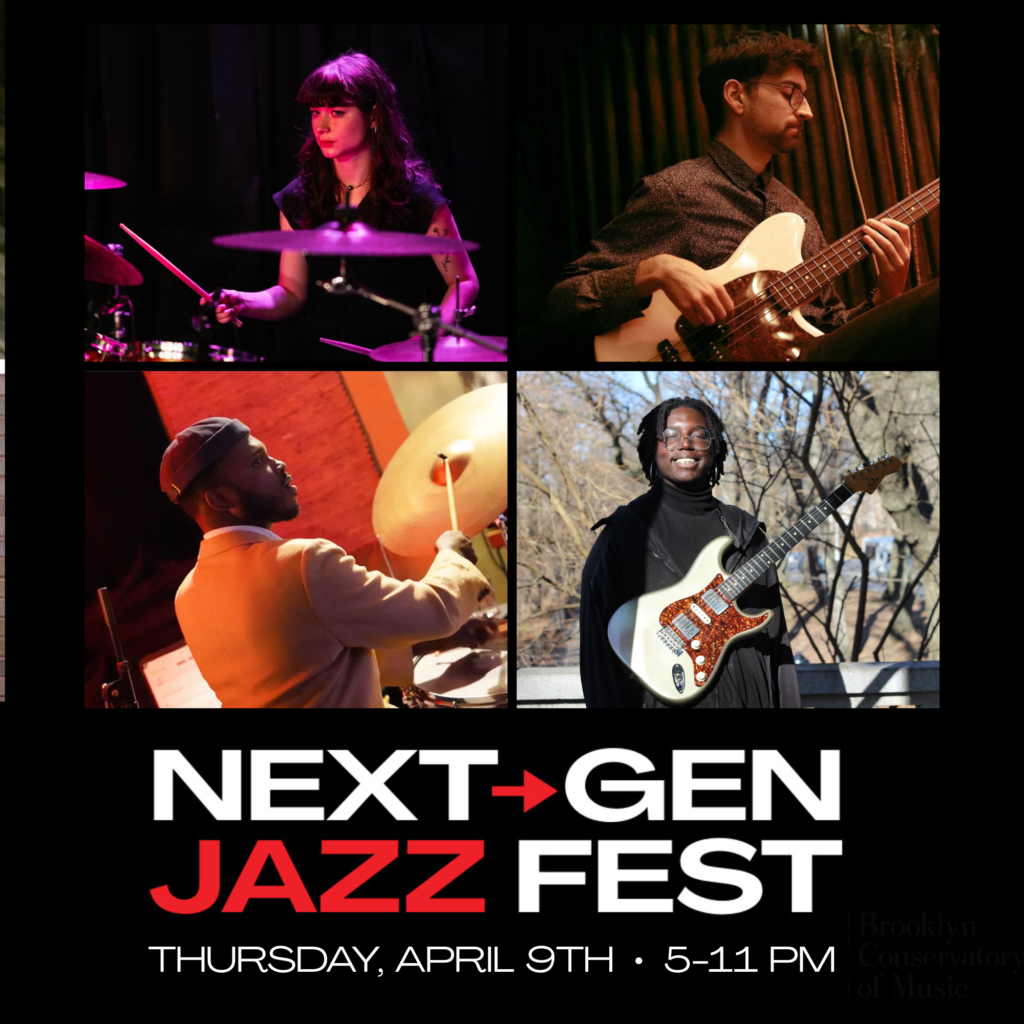 A flyer for the Next Gen Jazz Fest on Thursday, April 9