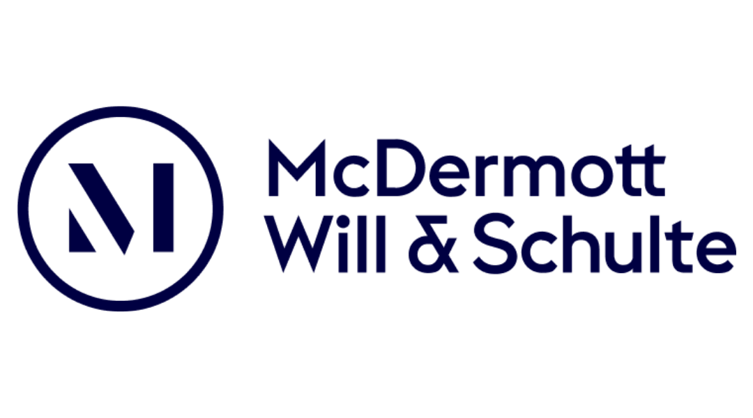 A logo for the law firm McDermott, Will & Schulte