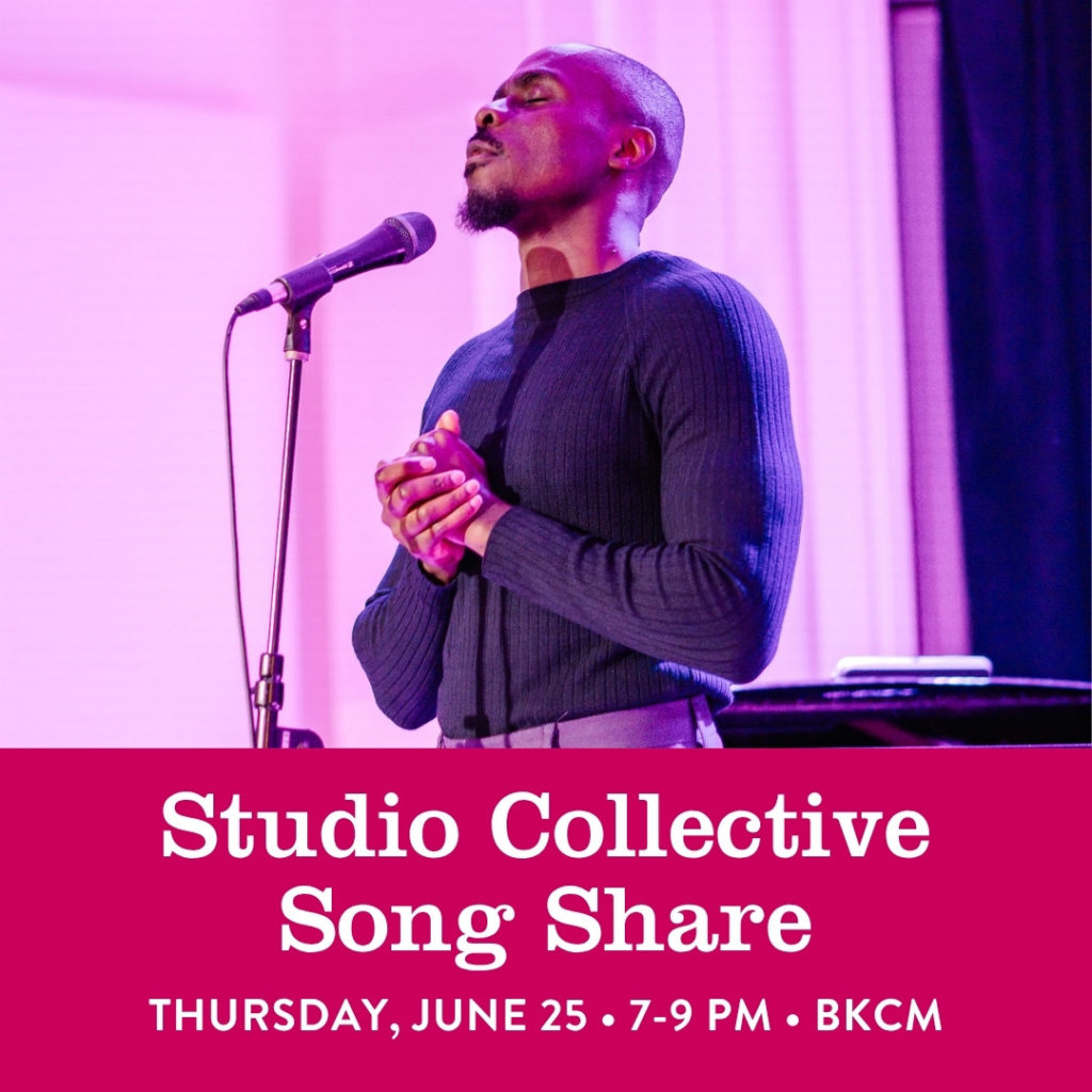A flyer for the June 25, 2026 Studio Collective Song Share