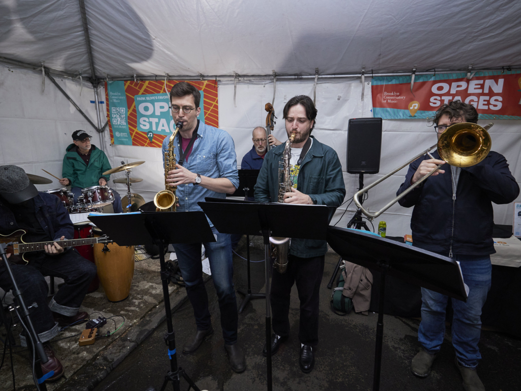 Adult Jazz Ensembles performing at Open Stages
