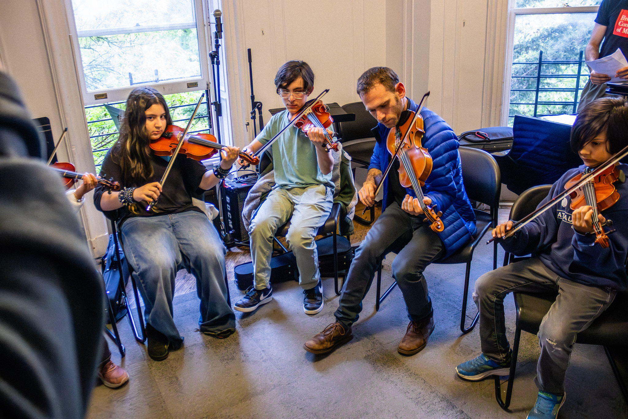 A group of students playing at Open Stages